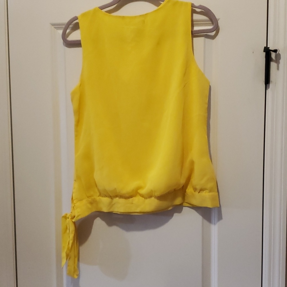 Banana Republic canary yellow top M - Picture 2 of 4